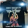thumbnail image 1 of Van Halen Tribute T-Shirt – Eddie Van Halen 1955-2020 Signature Tee, Rock Band Merch, Unisex, 1 of 4