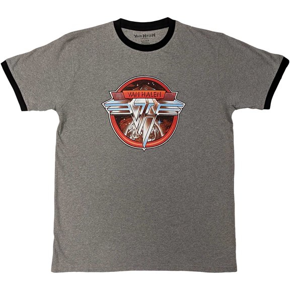 Van Halen Unisex Ringer T-Shirt: Circle Logo (X-Large)