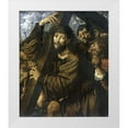 thumbnail image 1 of Van Hemessen, Jan Sanders 20x23 White Modern Wood Framed Museum Art Print Titled - Museumist Bearing The Cross, 1 of 4
