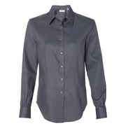 Van Heusen 13V0391 Womens Long Sleeve Pique Dress Shirt 3XL