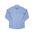 thumbnail image 1 of Van Heusen Air Mens Mineral Blue Stretch Long Sleeve Dress Shirt M 15.5 34/35, 1 of 5