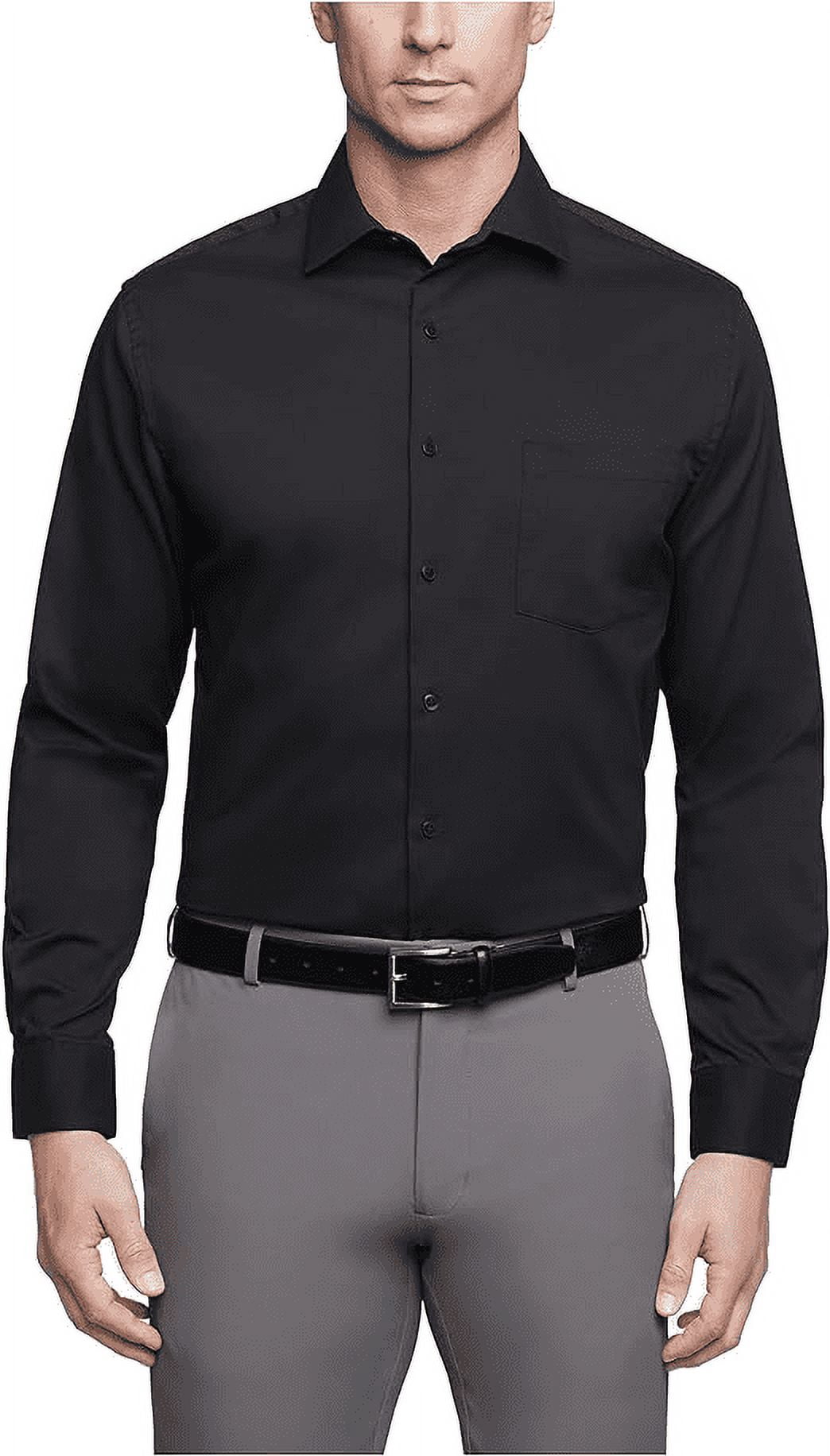 green emerald velvet dress Van Heusen Stain Shield FLEX Stretch Regular Fit Wrinkle Free Print In Ash