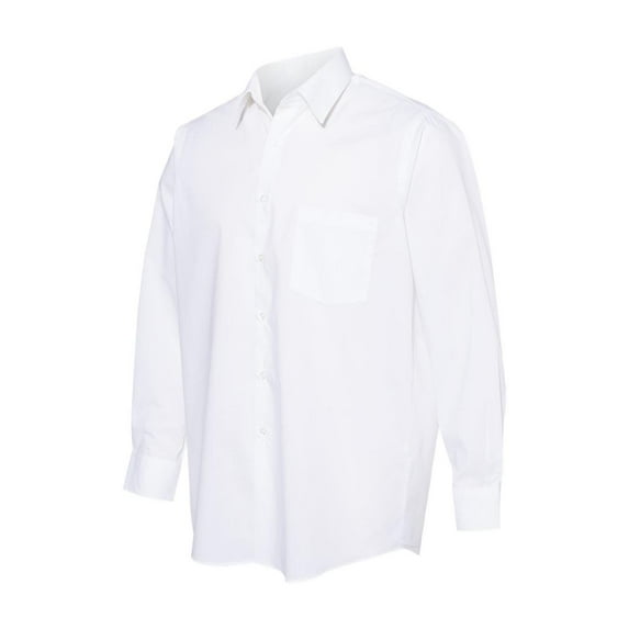 Van Heusen Broadcloth Point Collar Solid Shirt