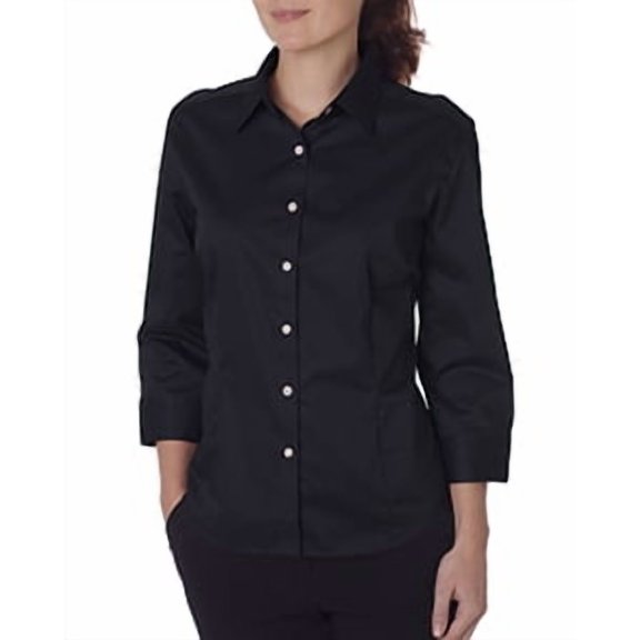 Van Heusen Ladies' 3/4 Sleeve Dress Twill Shirt