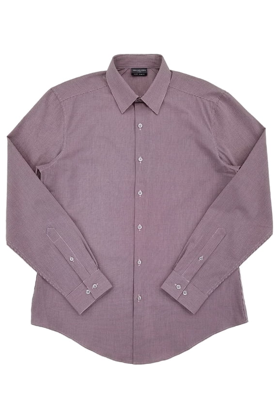 Flex Mens Mulberry Slim Fit Long Sleeve Dress Shirt 15-15.5 32/33