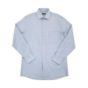 Van Heusen Flex Mens Sky Blue Regular Fit Long Sleeve Dress Shirt 16.5 32/33