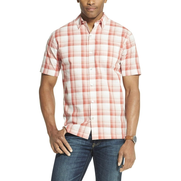 Van heusen short sleeve dress clearance shirts