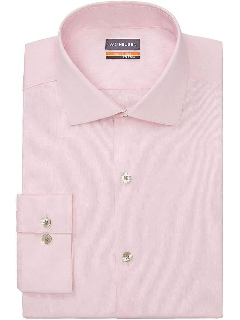 Van Heusen Men's BIG FIT Dress Shirt Stain Shield Stretch (Big and