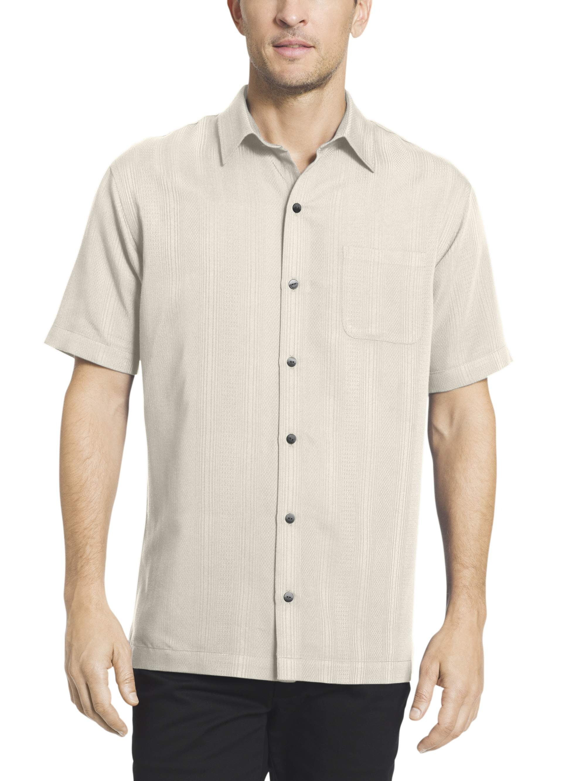 van heusen big and tall short sleeve dress shirts Van Heusen Men's Big and Tall Striped Short Sleeve Shirt