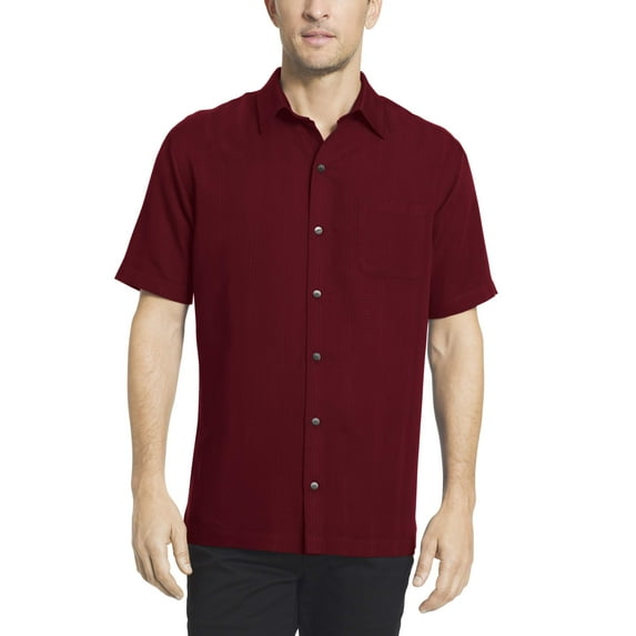 Van Heusen Men's Big and Tall Striped Short Sleeve Shirt