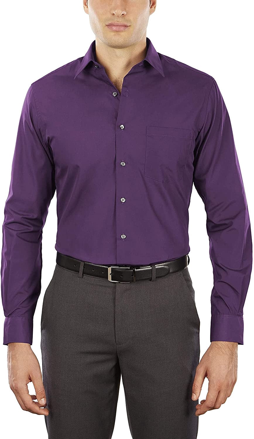 slim fit dress slacks Performance Knit Short Sleeve Solid