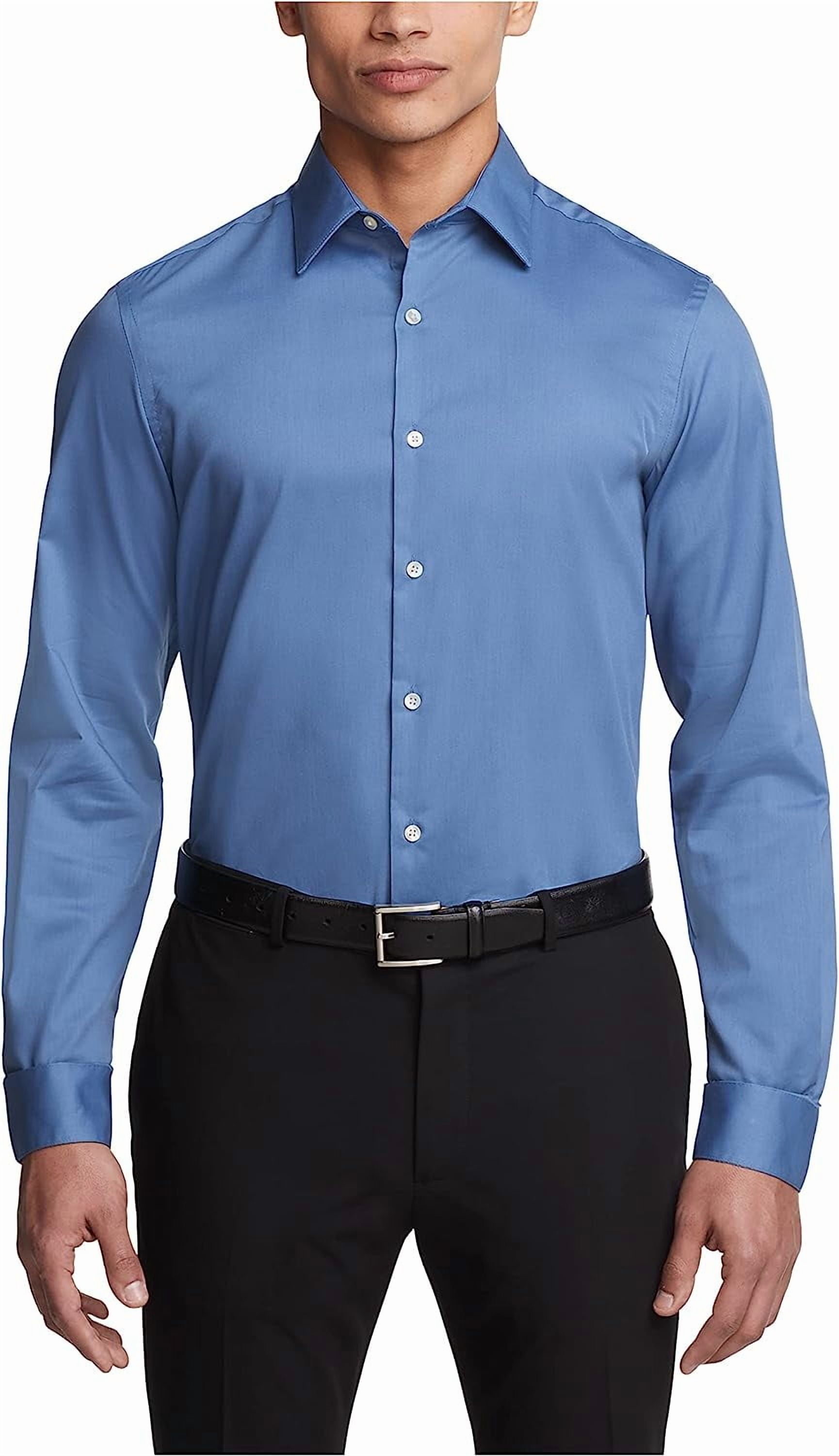 Van Heusen Men's Dress Shirt Slim Fit Flex Collar Stretch Solid