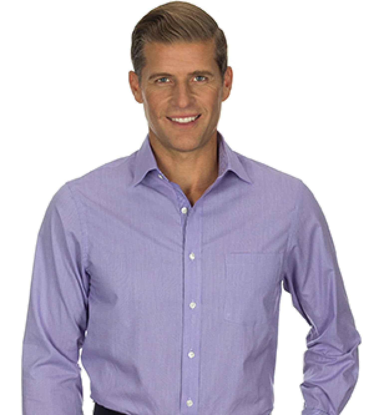 van heusen purple dress shirt Van Heusen Pinstripe Purple Dress Shirt