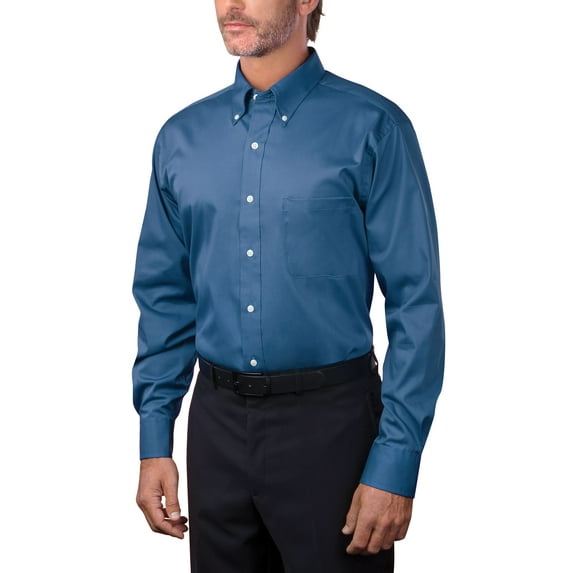 Van Heusen Men's Long Sleeve Pinpoint