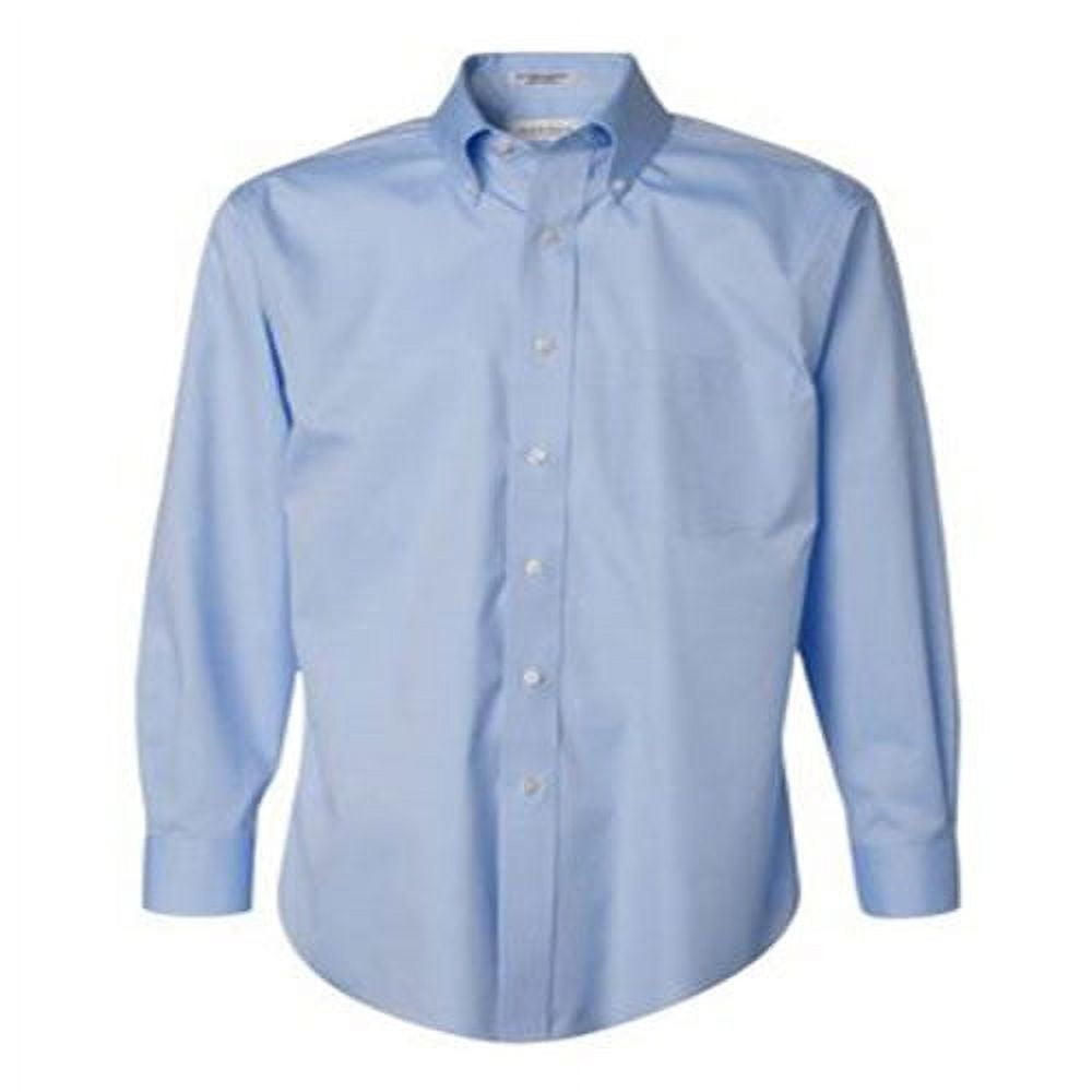 Van Heusen Men's Non-Iron Pinpoint Oxford Shirt - Walmart.com