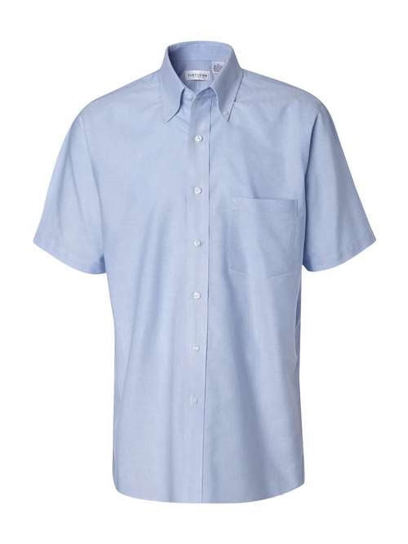 van heusen poplin solid short sleeve dress shirt Van Heusen Men's Short Sleeve Oxford Shirt