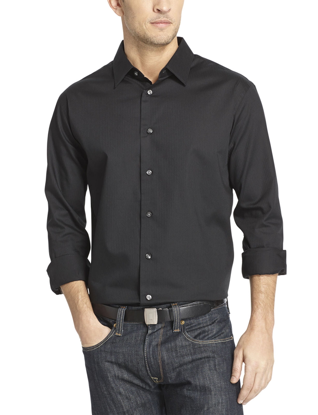 Van heusen satin top stripe dress shirt