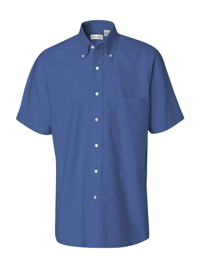 van heusen men's short sleeve oxford dress shirt Van Heusen Men's Short Sleeve Oxford Shirt