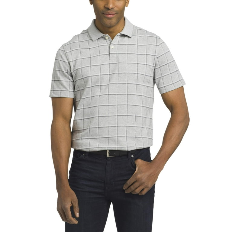 BRAND NEW VAN HEUSEN MEN'S SOLID REGULAR FIT POLO T-SHIRT (XL SIZE)