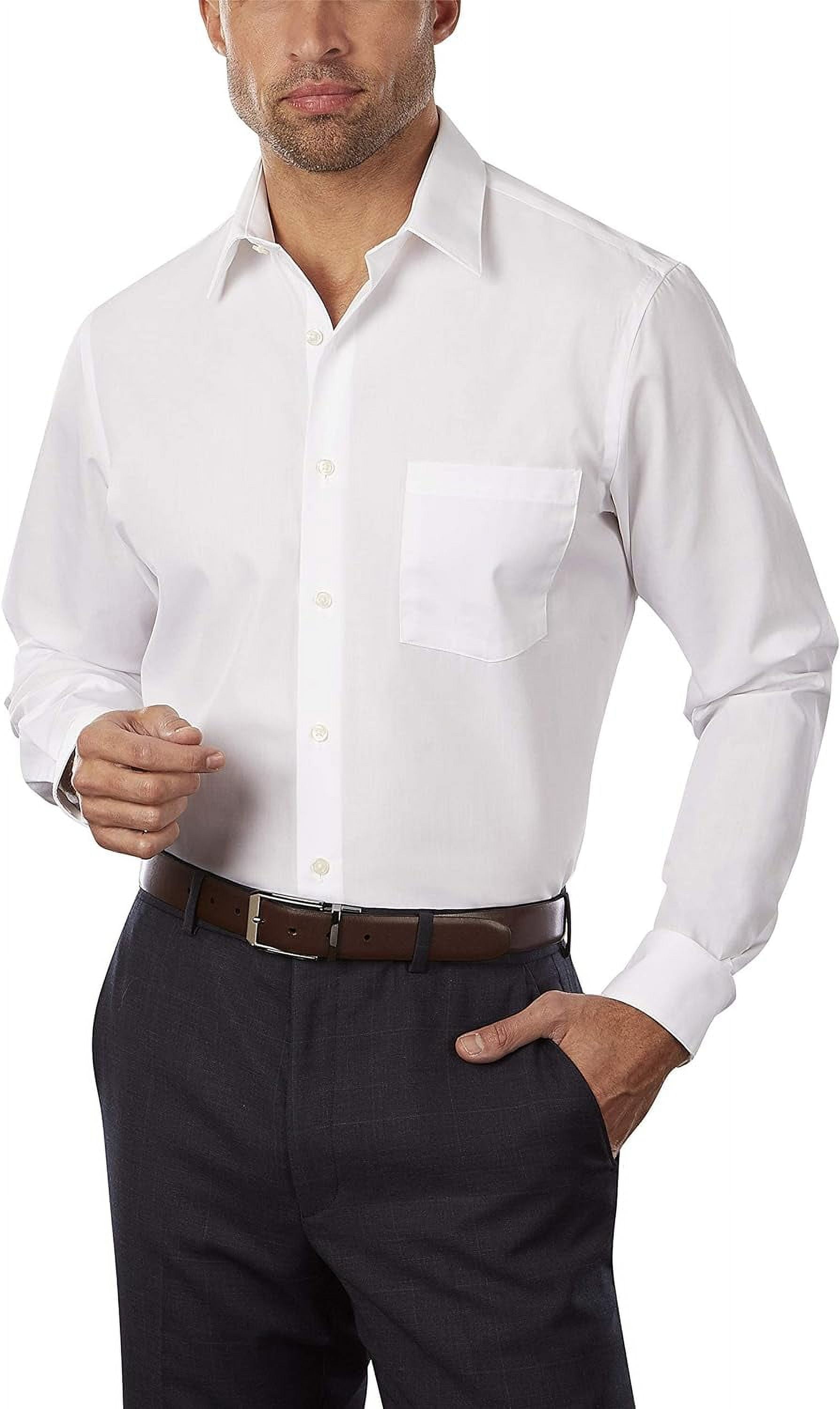 Van heusen men's 2025 fitted poplin dress shirt