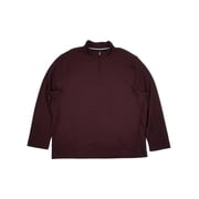 Van Heusen Mens Big & Tall Burgundy Ottoman 1/4 Zip Pullover Sweatshirt 3XL