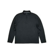 Van Heusen Mens Big & Tall Dark Gray Ottoman 1/4 Zip Pullover Sweatshirt 2XL