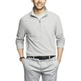 thumbnail image 1 of Van Heusen Mens Big & Tall Gray Ottoman Quarter Zip Pullover Sweatshirt XXL, 1 of 3