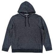 Van Heusen Mens Black Birdseye Pullover Hoodie Sweatshirt Small