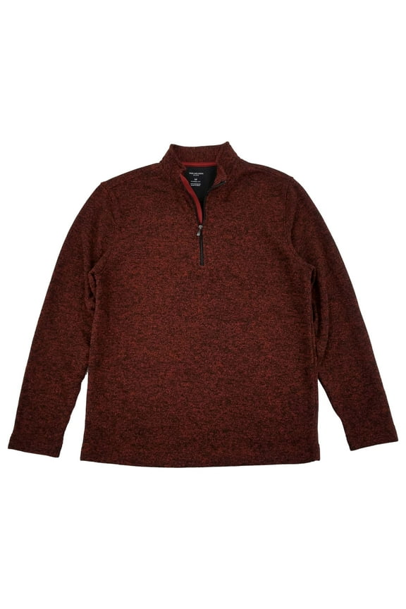 Mens Chili Oil Flex Fleece Quarter-Zip Pullover Sweatshirt Small