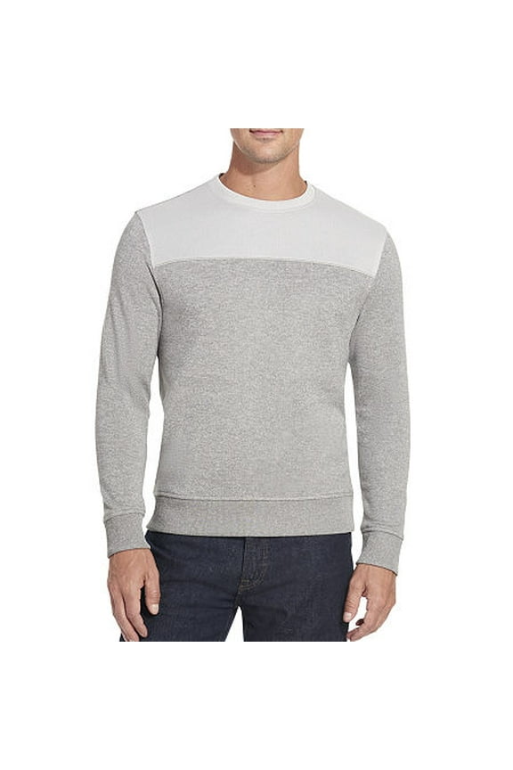 Mens Crew Neck Long Sleeve Sweatshirt, X-large, Gray
