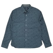 Van Heusen Mens Floral Sea Pine Long Sleeve Slim Fit Button-Down Shirt X-Large