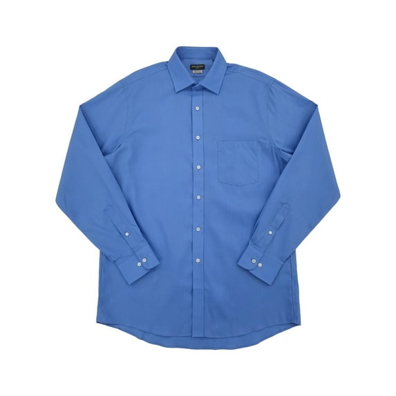 Van Heusen Mens French Blue Flex Collar Long Sleeve Button-Up Shirt 16.5 32/33