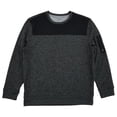 thumbnail image 1 of Van Heusen Mens Gray & Black Long Sleeve Crew Neck Fleece Sweatshirt XXL, 1 of 2