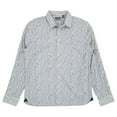 thumbnail image 1 of Van Heusen Mens Gray Mesh Print Long Sleeve Slim Fit Button-Down Shirt XXL, 1 of 2