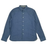 Van Heusen Mens Kentucky Blue Long Sleeve Slim Fit Button-Down Shirt XX-Large