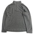 thumbnail image 1 of Van Heusen Mens Monument Gray Quarter Zip Mock Neck Sweatshirt Jacket Small, 1 of 2