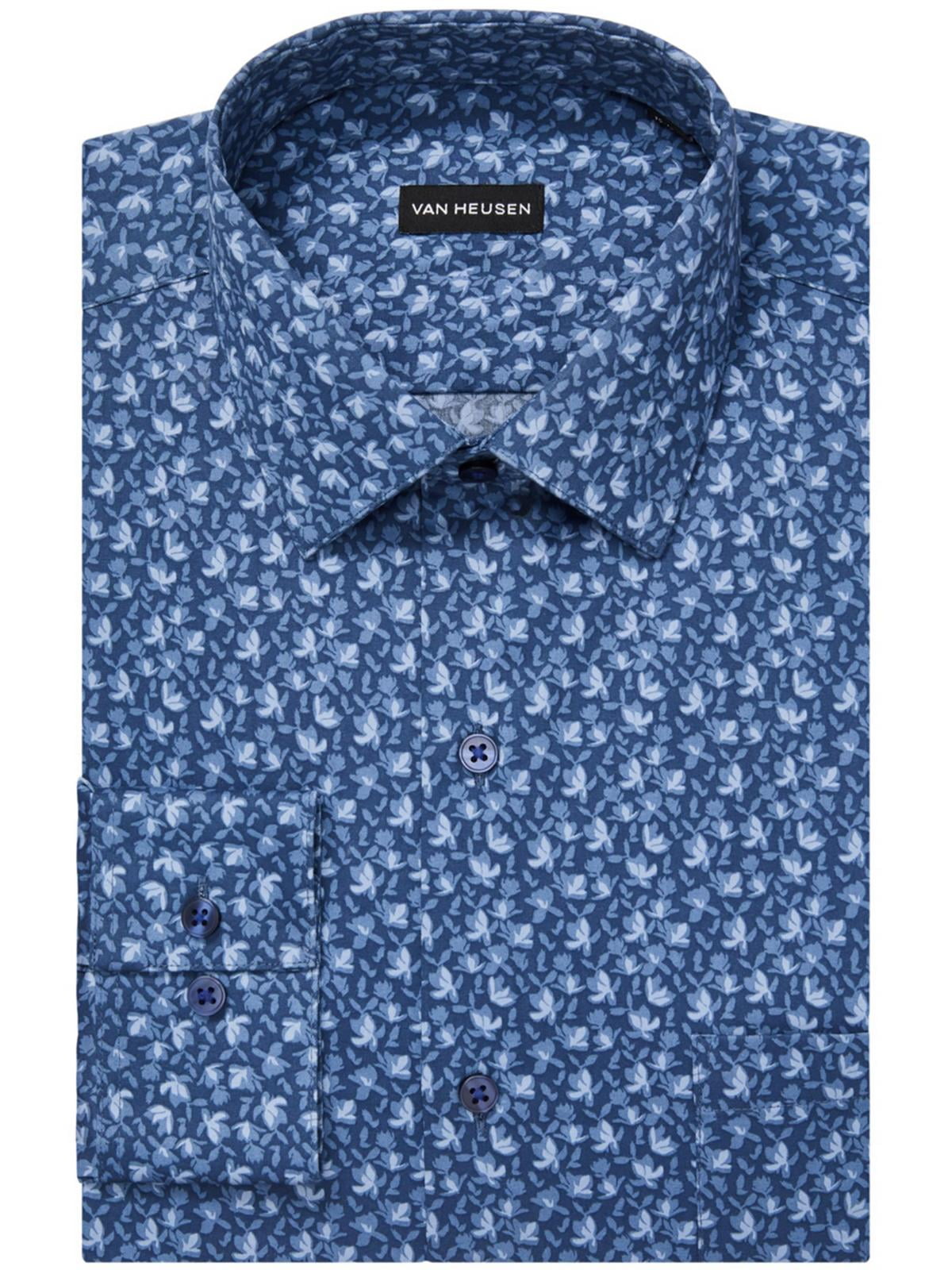 van heusen fitted dress shirts Performance Knit Short Sleeve Solid main image 1