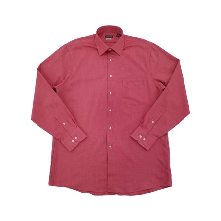 Van Heusen Mens Red Clay Regular Fit Long Sleeve Button-Up Shirt XX-Large