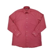 Van Heusen Mens Red Clay Regular Fit Long Sleeve Button-Up Shirt XX-Large