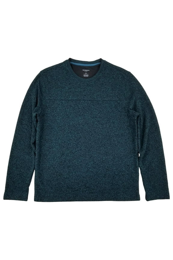 Mens Storm Blue Flex Fleece Crewneck Pullover Sweatshirt X-Large