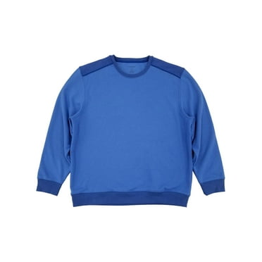 Van Heusen Mens Ultramarine Blue Flex Fleece Crew Neck Pullover Sweatshirt XL