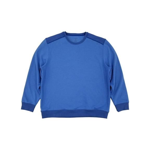 Van Heusen Mens Ultramarine Blue Flex Fleece Crew Neck Pullover Sweatshirt XL