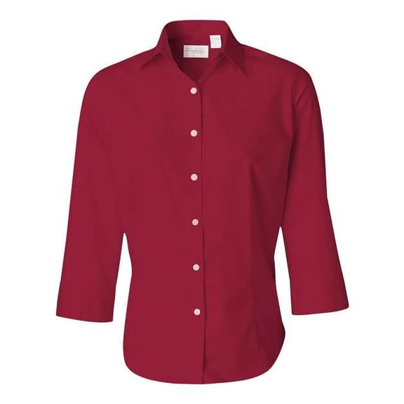 Van Heusen Women�'s Three-Quarter Sleeve Baby Twill Shirt