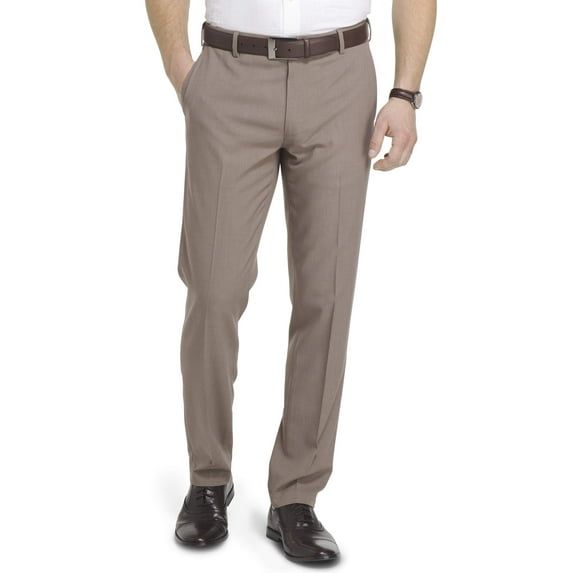 Van Heusen Traveler Flat Front Slim Melange Stretch Dress Pant