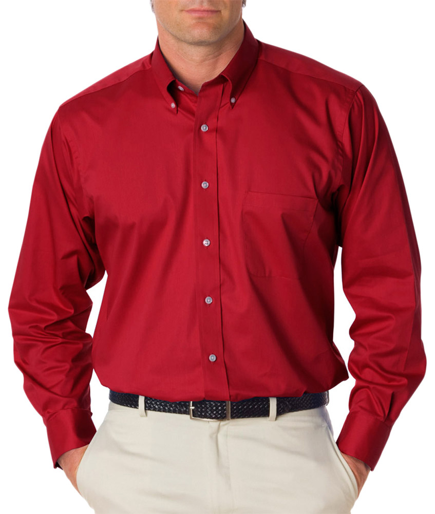 scarlet dress shirt [LONG SLEEVE BUTTON DOWN SHIRT] Scarlet Garden S