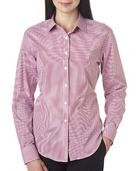 Van Heusen - Women's Gingham Check Shirt - 13V0226 - Red