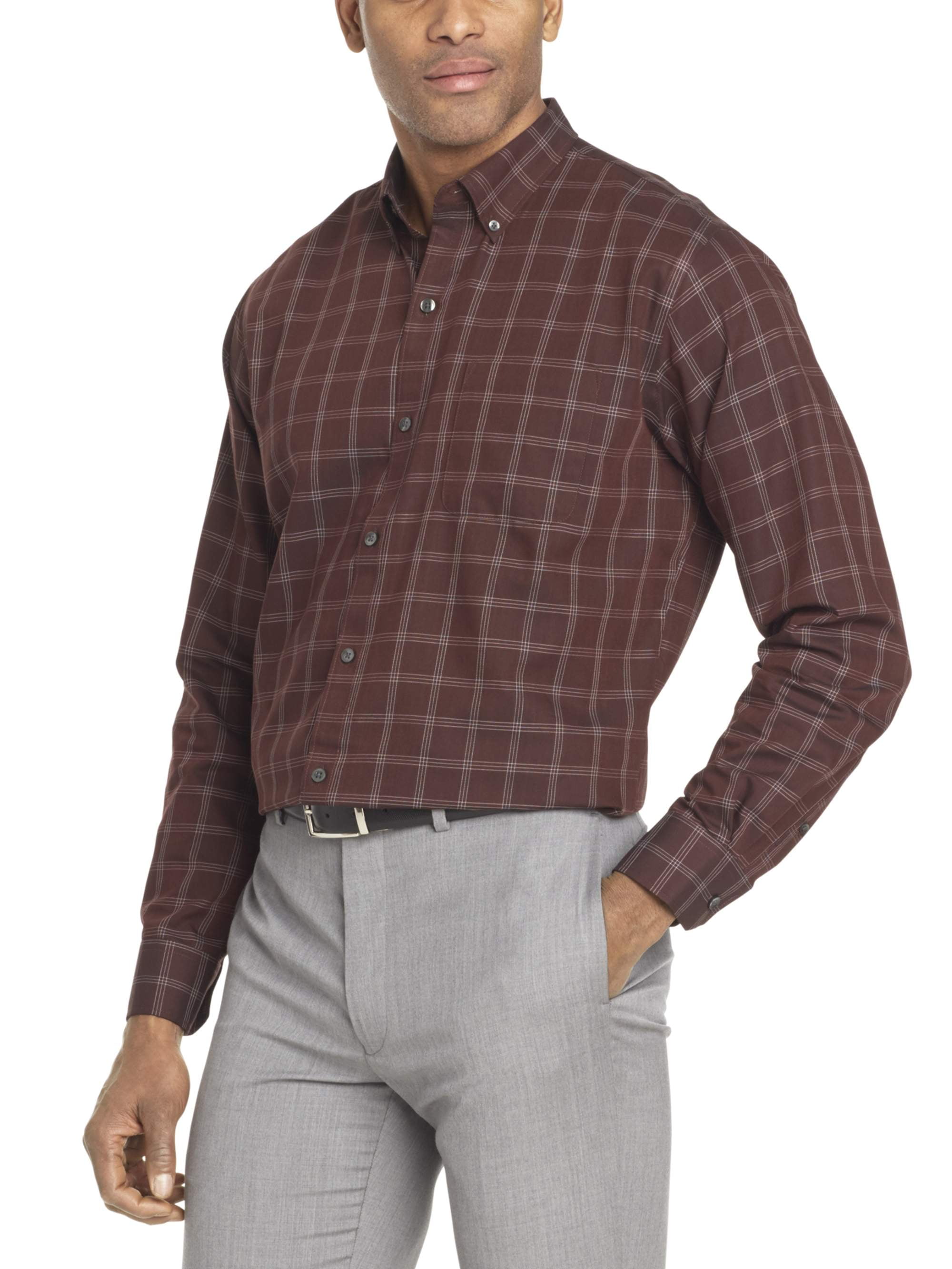 Van Heusen Casual Shirts : Buy Van Heusen Men Brown Slim Fit Check