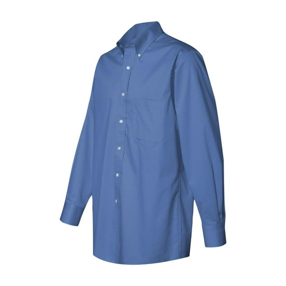Van Heusen mens Regular Fit Twill Solid Button Down Collar Dress Shirt, Cobalt, 3X-Large US