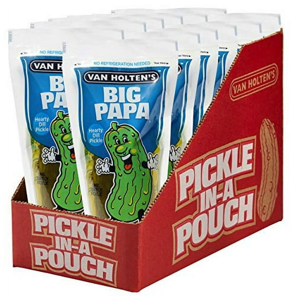 Big Papa Dill Pickle 12-pack - Premium snack pickles for - Walmart