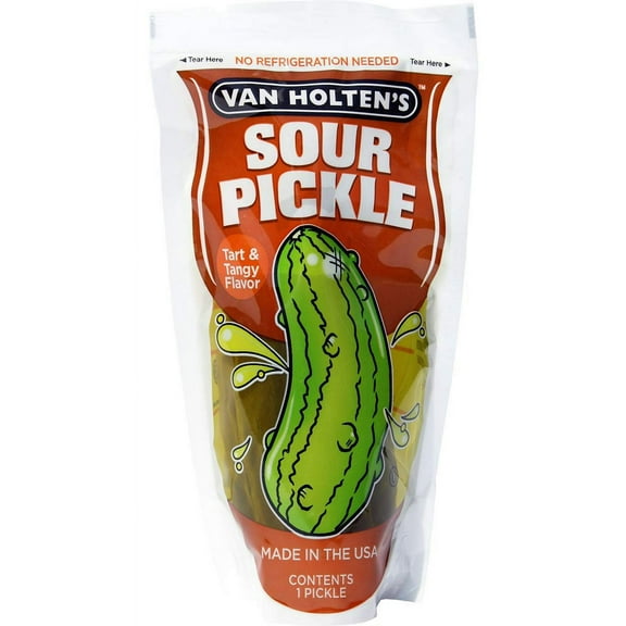 Van Holten's Pickle-In-A-Pouch | Sour Pickle | 12 Pack
